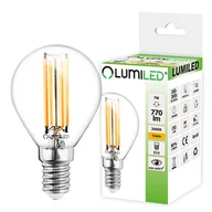 Żarówki LED - Żarówka Led E14 P45 7W = 60W 770Lm 3000K Ciepła 360° Filament Lumiled - miniaturka - grafika 1