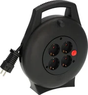 Przedłużacze i rozgałęźniki - Brennenstuhl 1093900 rozgałęziacz 10 m 4 x gniazdo sieciowe Czarny - miniaturka - grafika 1