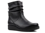 Botki damskie - Ocieplane botki damskie AXEL Kosela 9092, czarne - miniaturka - grafika 1