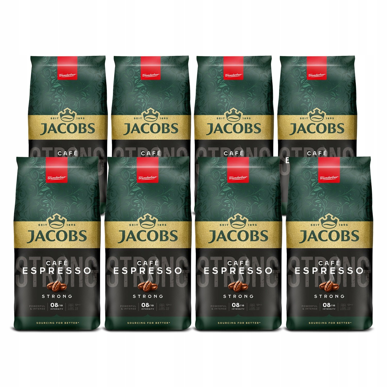 Kawa ziarnista Jacobs Krönung Espresso 8x 1kg