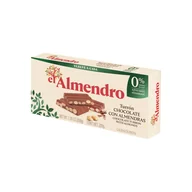 Batoniki - Turron - Nugat Czekoladowy z Migałami Bez Dodatku Cukru 200g - miniaturka - grafika 1