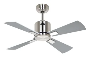 Energooszczędny wentylator sufitowy z pilotem Eco Neo III WiFi 92 cm szczotkowane chromowane łopatki biały / jasnoszary - Wentylatory sufitowe - miniaturka - grafika 1