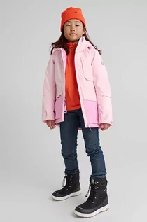 Kurtki i płaszcze dla dziewczynek - Reima kurtka narciarska dziecięca Hepola kolor różowy - grafika 1