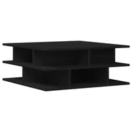 Ławy i stoliki kawowe - vidaXL Stolik kawowy czarny 70x70x29 cm materiał drewnopochodny - miniaturka - grafika 1