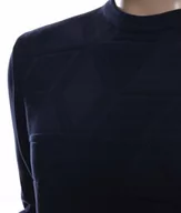 Swetry męskie - Strokers Klasyczny Elegancki Sweter Męski Z Bawełny M Granatowy - miniaturka - grafika 1