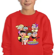 Bluzy dla dziewczynek - Bluza Dziecięca Czerwona Wróżkowie Chrzestni Uczniowie Wz -152 Cm (12-13) - miniaturka - grafika 1