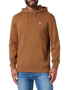 Lee Męska bluza z kapturem Plain Hoodie, brązowy, S - Bluzy męskie - miniaturka - grafika 1