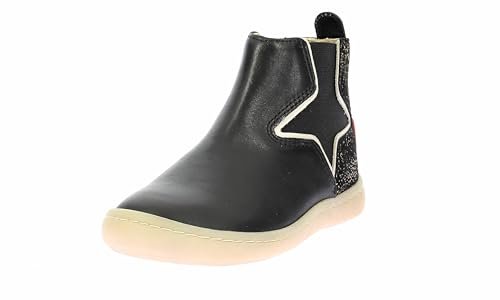 Kickers Chłopiec Dziewczynka Botki Popstar, 24 EU, Czarne złoto, 24 EU