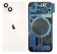 Części serwisowe do telefonów - Klapka Jednobryłowa Plecki Tył iPhone 14 Starlight z Ramką i Magnesami MAGSAFE HQ - miniaturka - grafika 1