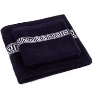 Ręczniki - Zestaw ręczników „Greek” granatowy, 50 x 90 cm, 70 x 130 cm - miniaturka - grafika 1