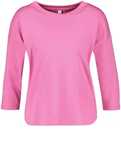 Gerry Weber Damska bluzka z mieszanką materiałów, koszulka z długim rękawem, koszulka z długim rękawem, jednokolorowa, Soft Pink, 34 - Bluzki damskie - miniaturka - grafika 1