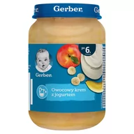 Desery dla dzieci - Gerber Owocowy krem z jogurtem po 6. miesiącu 190 g - miniaturka - grafika 1