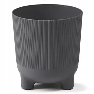 Osłonka doniczki Aria Jumper 18cm antracytowa Lamela - Donice - miniaturka - grafika 1