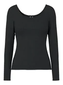 Koszulki i topy damskie - Pieces Koszulka "Kitte" w kolorze czarnym - miniaturka - grafika 1