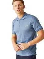 Koszulki sportowe męskie - Regatta Funkcyjna koszulka polo "Oakmont" w kolorze błękitnym - miniaturka - grafika 1