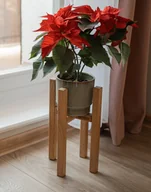 Kwietniki - Stojak na kwiaty drewniany dębowy - różne rozmiary - miniaturka - grafika 1