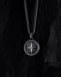 Srebrny wisiorek COMPASS. POLAR STAR - Wisiorki - miniaturka - grafika 1