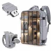 Akcesoria podróżnicze - PLECAK PODRĘCZNY 42x32x20 DO SAMOLOTU WIZZAIR RYANAIR Z USB LEKKI SOLIDNY - miniaturka - grafika 1