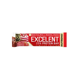 NUTREND Excelent Protein Bar - 85g - Baton Białkowy - Strawberry Cake Limited Edition  - Batony - Batony proteinowe - miniaturka - grafika 1