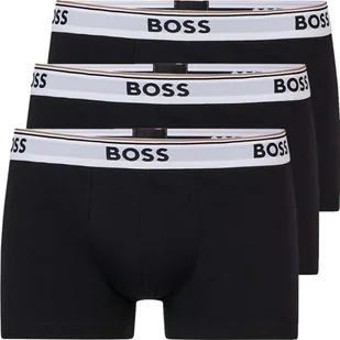 Męskie bokserki BOSS Spodnie kąpielowe bawełna stretch 3-pak XXL 3xczarny/biały pas - Majtki męskie - miniaturka - grafika 1