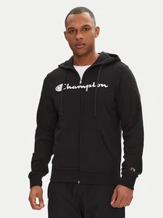Champion Bluza 220728 Czarny Slim Fit - Bluzy męskie - miniaturka - grafika 1