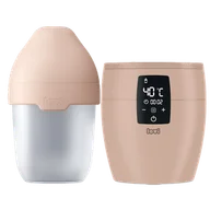 Butelki dla niemowląt - Zestaw Lovi Mammafeel, butelka niemowlęca, ze smoczkiem mini, 21/595, od urodzenia, 150 ml + podgrzewacz do butelek, beżowy, 77/051, 1 sztuka - miniaturka - grafika 1