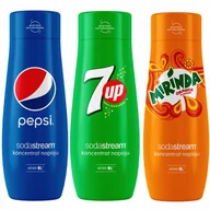 Syropy i koncentraty owocowe - Sodastream Zestaw Pepsi 7UP Mirinda - miniaturka - grafika 1