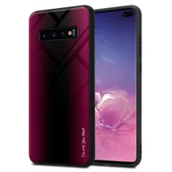 Etui i futerały do telefonów - Pokrowiec Do Samsung Galaxy S10 PLUS w FIOLETOWO RÓŻOWY TPU Etui Ochronny Case Cover Obduowa Silikon Cadorabo - miniaturka - grafika 1