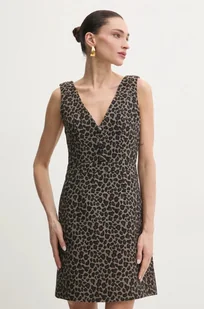 Morgan sukienka RBILI.F kolor beżowy mini dopasowana RBILI.F - Sukienki - miniaturka - grafika 1