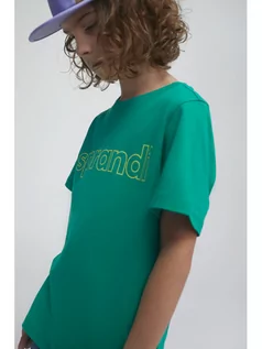 Koszulki dla chłopców - Sprandi T-Shirt SS21-TSB002 Zielony Regular Fit - grafika 1