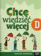 Podręczniki dla liceum - Elżbieta Waszkiewicz, Katarzyna Skoczylas Szkoła na miarę. Chcę wiedzieć więcej D NE - miniaturka - grafika 1