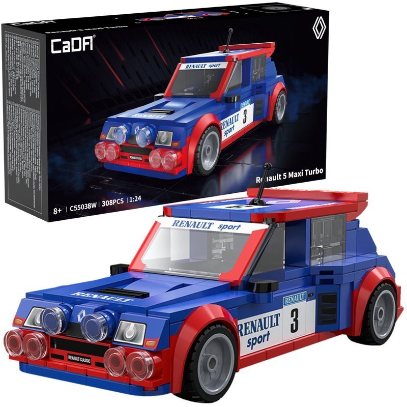 Klocki konstrukcyjne CaDA wyścigówka Samochód wyścigowy Renault 5 Maxi Turbo 308 elementów