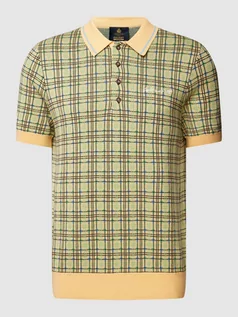 Koszulki męskie - Koszulka polo ze wzorem w kratę model ‘Archive Grid’ - grafika 1