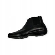 Botki damskie - Czarne botki damskie zamek Aetrex 37 - miniaturka - grafika 1