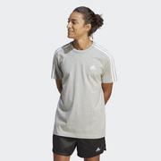 Koszulki sportowe damskie - Essentials Single Jersey 3-Stripes Tee - miniaturka - grafika 1