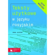Książki do nauki języka rosyjskiego - Ginter Anna Teksty użytkowe w języku rosyjskim - miniaturka - grafika 1
