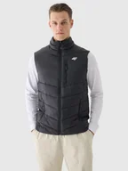 Kurtki męskie - 4F Bezrękawnik puchowy z wypełnieniem syntetycznym męski - czarny XL - miniaturka - grafika 1