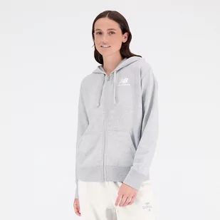 Bluza damska New Balance WJ31530AG  szara - Bluzy damskie - miniaturka - grafika 1