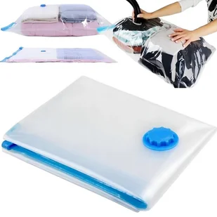 WOREK PRÓŻNIOWY NA POŚCIEL UBRANIA WORKI 80X110CM - Pokrowce na ubrania - miniaturka - grafika 1