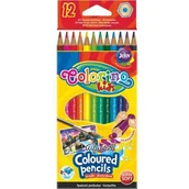 Przybory szkolne - Colorino Kredki akwarelowe + pędzelek Kids 12 sztuk Patio - miniaturka - grafika 1