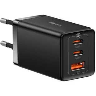 Baseus Ładowarka sieciowa GaN5 Pro 2xUSB-C + USB, 65W czarna - Ładowarki do telefonów - miniaturka - grafika 1