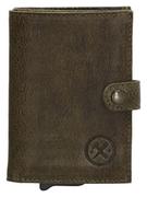 Portfele - HIDE & STITCHES Skórzany portfel w kolorze brązowym - 7,2 x 10 x 1,5 cm - miniaturka - grafika 1