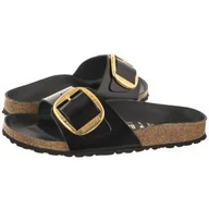 Klapki i japonki damskie - Klapki Madrid Big Buckle High-Shine Black 1022650 (BK238-a) Birkenstock - miniaturka - grafika 1