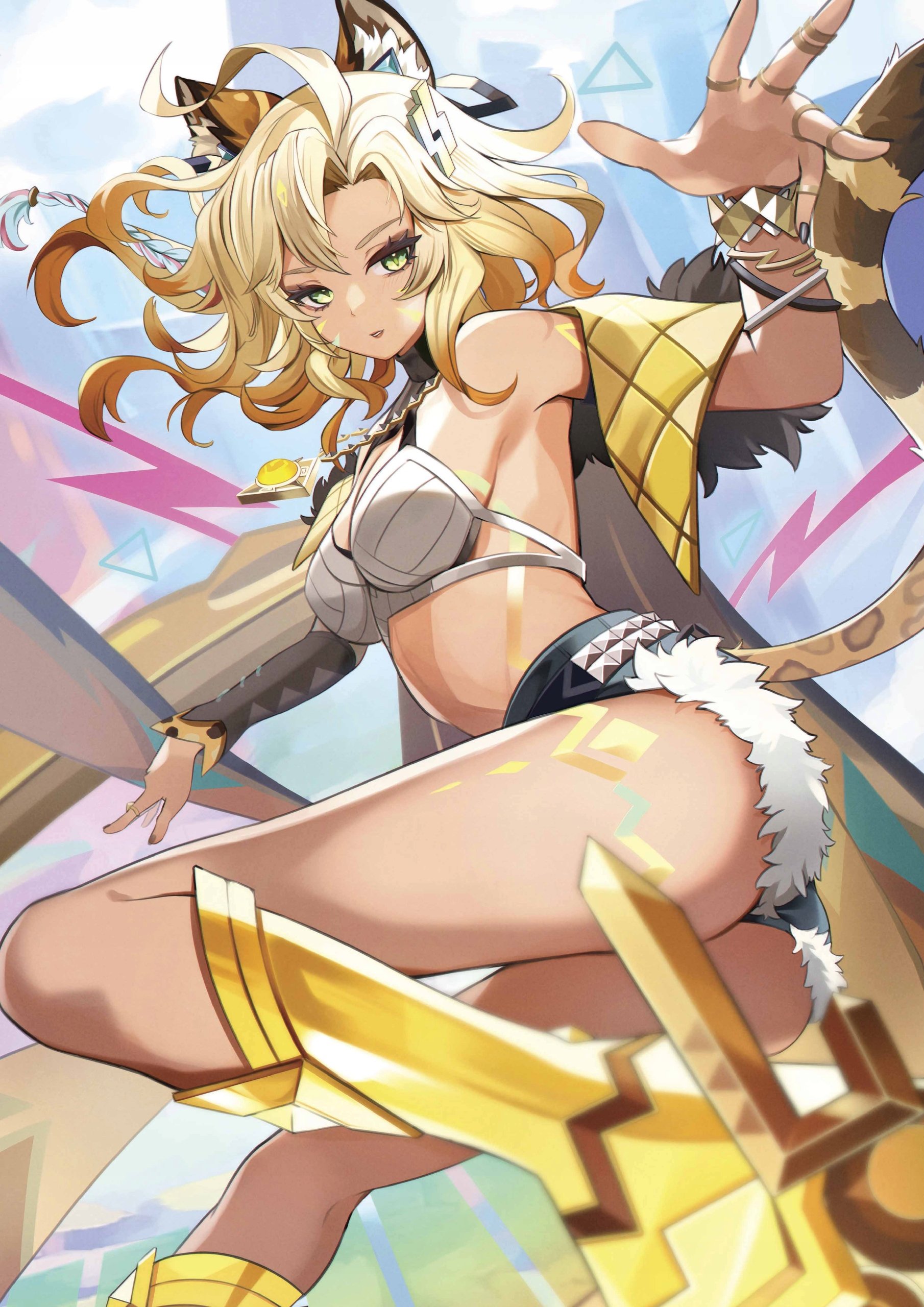Plakat A3 Genshin Impact Anime Gra Xilonen