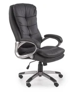 Fotele i krzesła biurowe - Ergonomiczny fotel gabinetowy PRESTON w kolorze czarnym - miniaturka - grafika 1