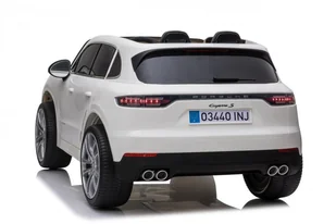 Pojazd Porsche Cayenne S Lakierowany Biały - Pojazdy elektryczne dla dzieci - miniaturka - grafika 5