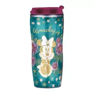 Bidony dla dzieci - Kubek Bidon Minnie Flowers Green z wymienną dekoracją 400 ml DISNEY - miniaturka - grafika 1