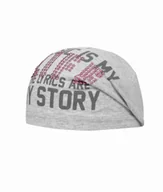 Czapki damskie - Czapka dziewczęca, szara, Music is my life, Döll - miniaturka - grafika 1