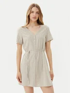 Sukienki - Vero Moda Sukienka letnia Mymilo 10322976 Beżowy Loose Fit - miniaturka - grafika 1