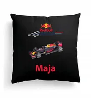 Poduszki dekoracyjne - Foto Poduszka Czarna F1 Max Verstappen Red Bull - miniaturka - grafika 1